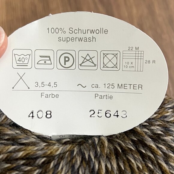 Linie 144 Gala 100% Wool Yarn Bundle Brown Tweed (2) - Picture 5 of 9